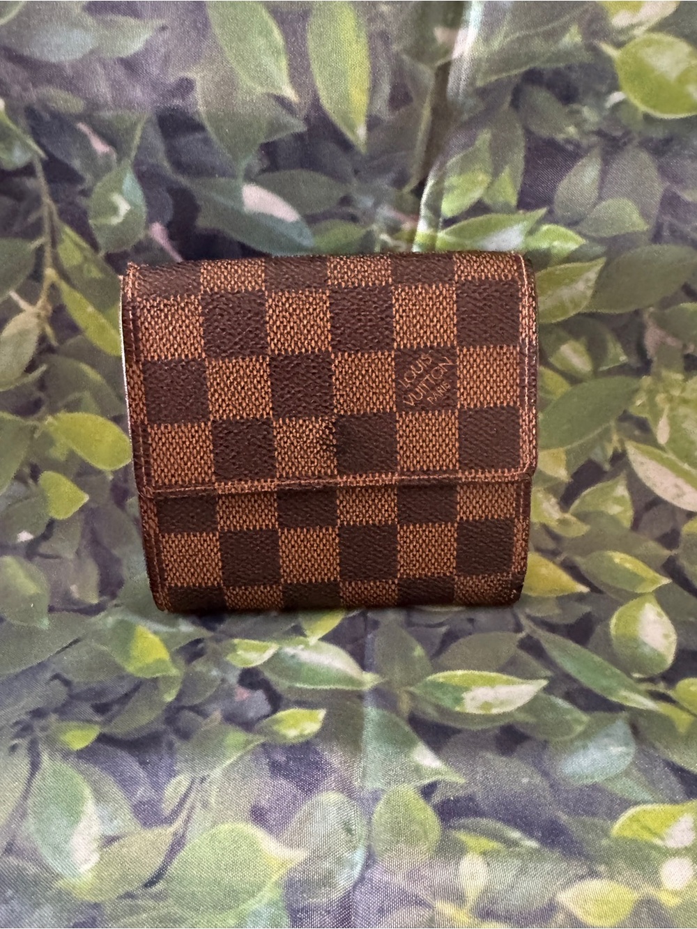 Louis Vuitton Brown Damier Ebene Elise Wallet